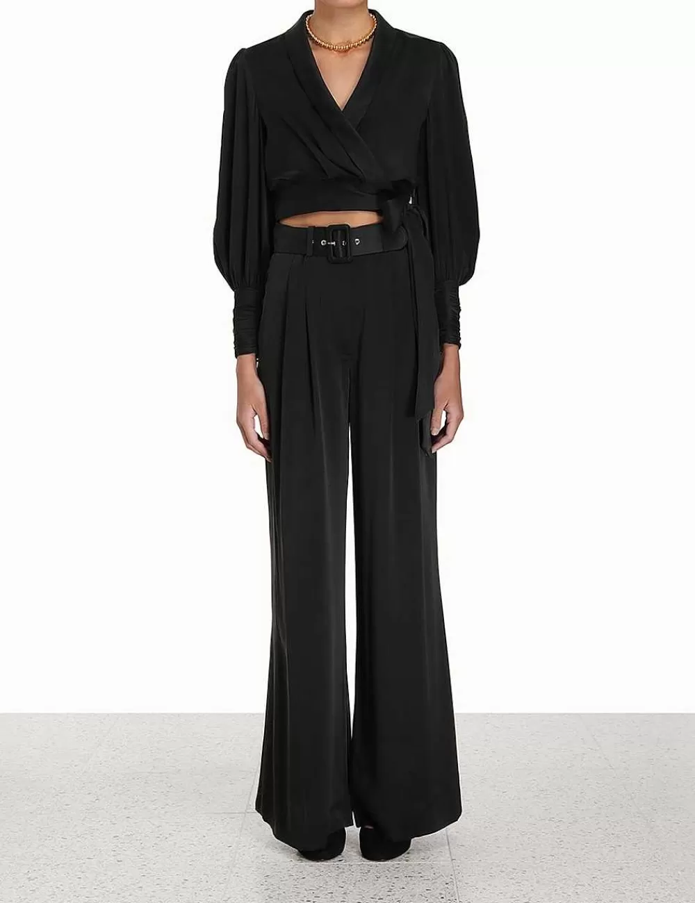 Cheap ZIMMERMANN Silk Tuck Pant
