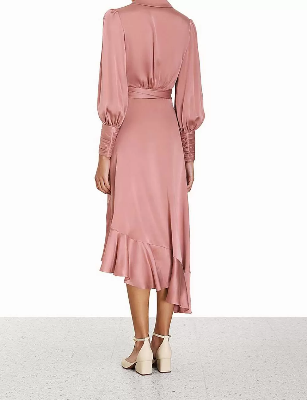 Sale ZIMMERMANN Silk Wrap Midi Dress