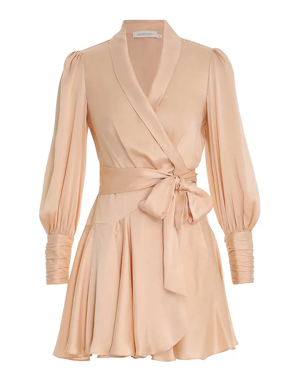 Fashion ZIMMERMANN Silk Wrap Mini Dress