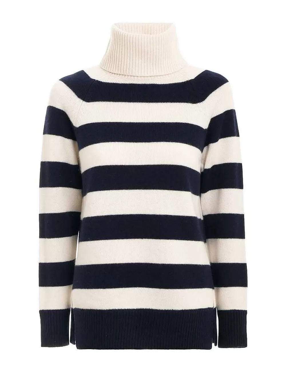 Shop ZIMMERMANN Striped Roll Neck Sweater