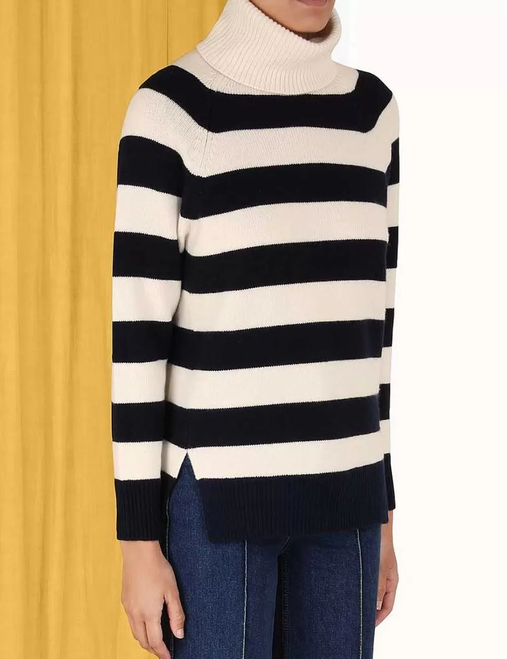 Hot ZIMMERMANN Striped Roll Neck Sweater