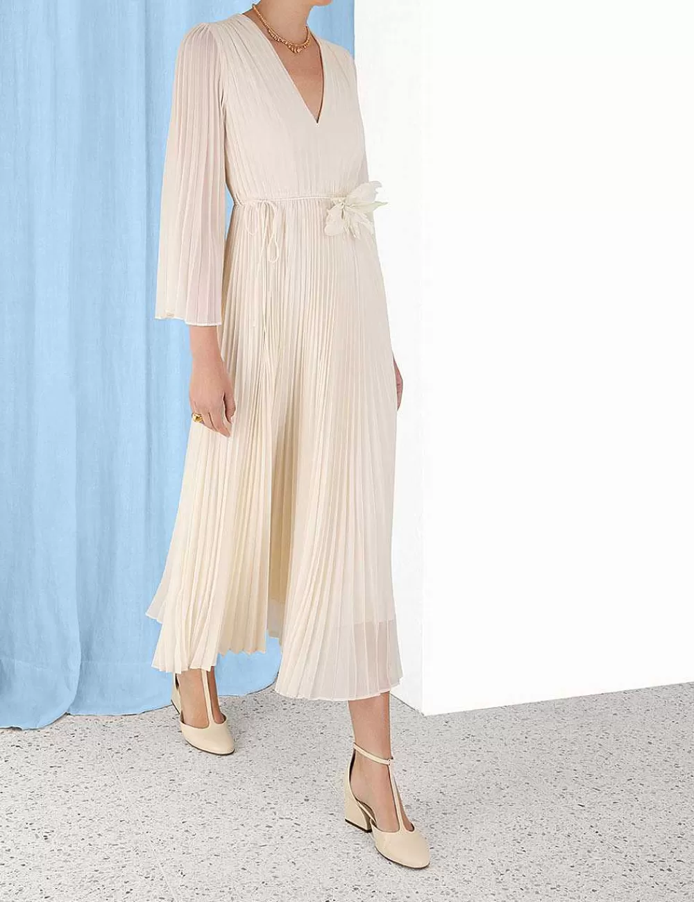 Shop ZIMMERMANN Sunray Midi Dress