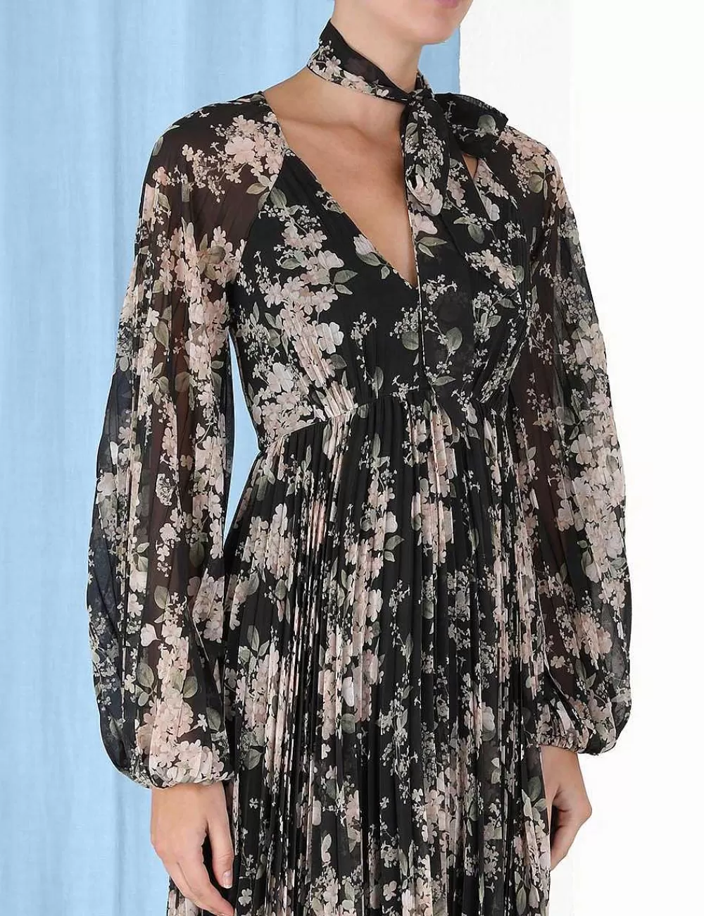 Hot ZIMMERMANN Sunray Pleated Midi Dress