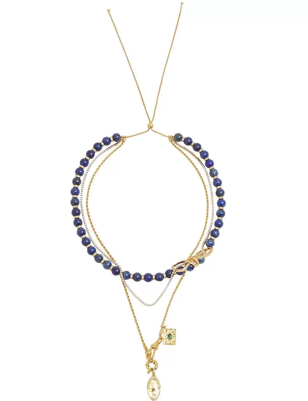 Outlet ZIMMERMANN Tangled Collage Chain Necklace