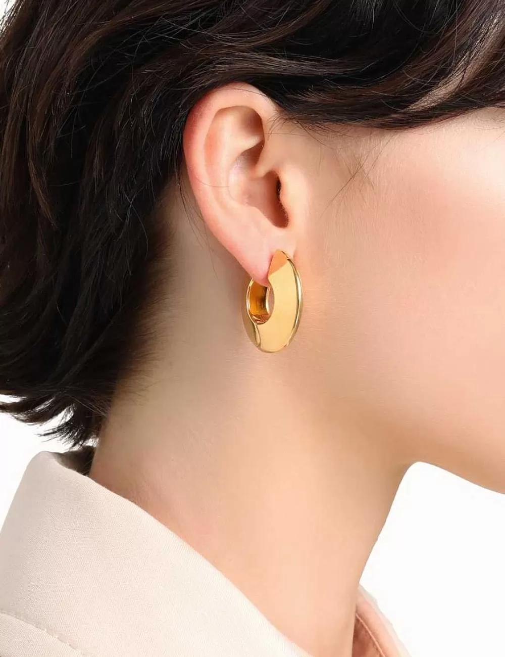 Flash Sale ZIMMERMANN Triangle Section Hoop Earrings
