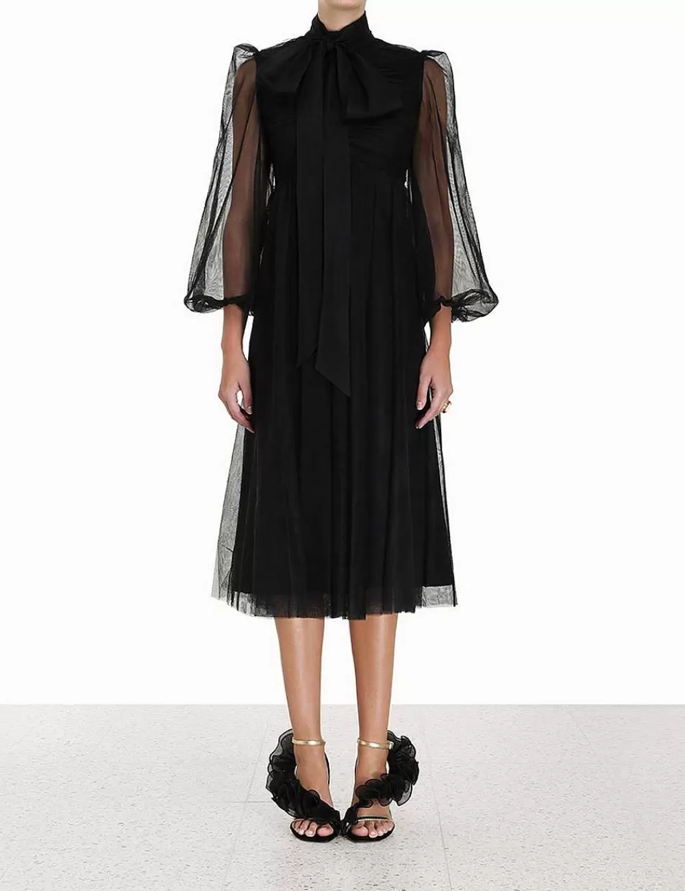 Online ZIMMERMANN Tulle Midi Dress