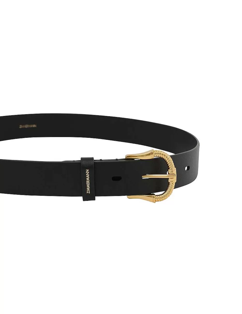 Best ZIMMERMANN Twisted Buckle Leather Belt 30