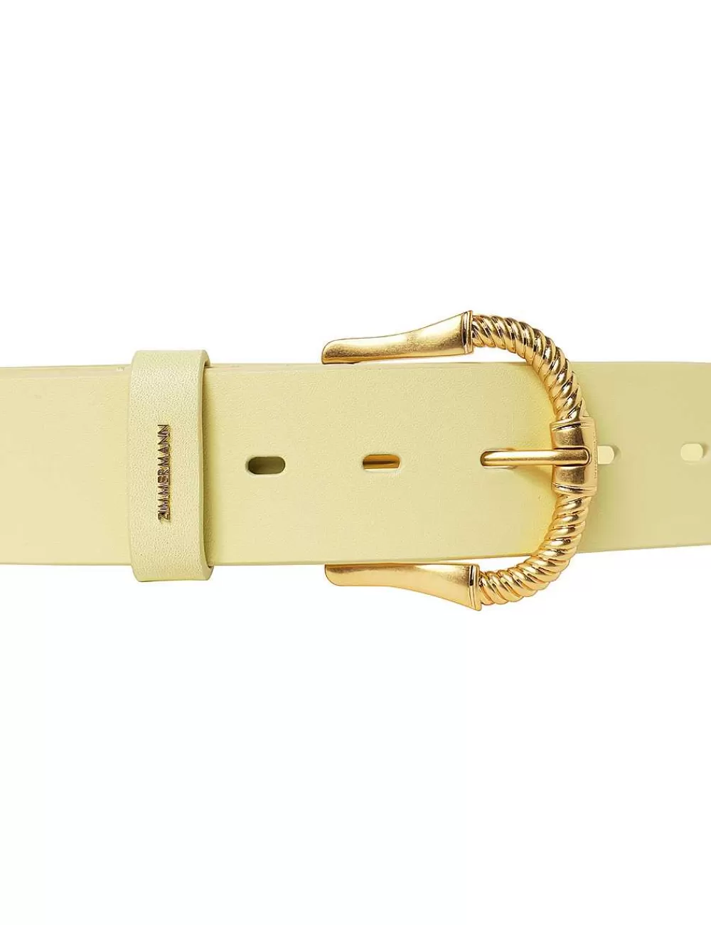 Sale ZIMMERMANN Twisted Buckle Leather Belt 40