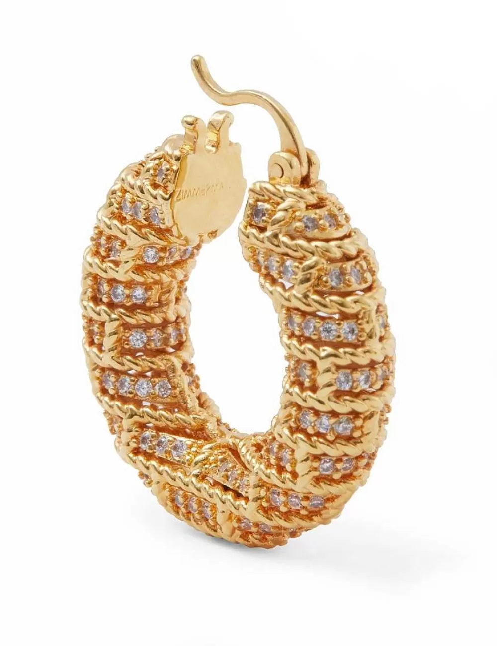 Cheap ZIMMERMANN Twisted Rope Pave Hoops