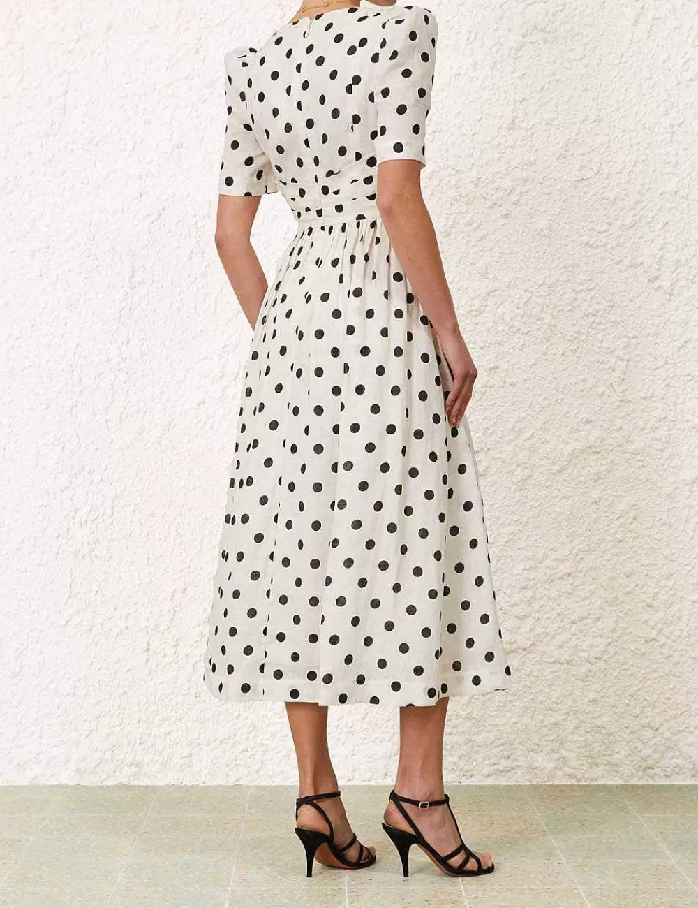Store ZIMMERMANN V Neck Midi Dress