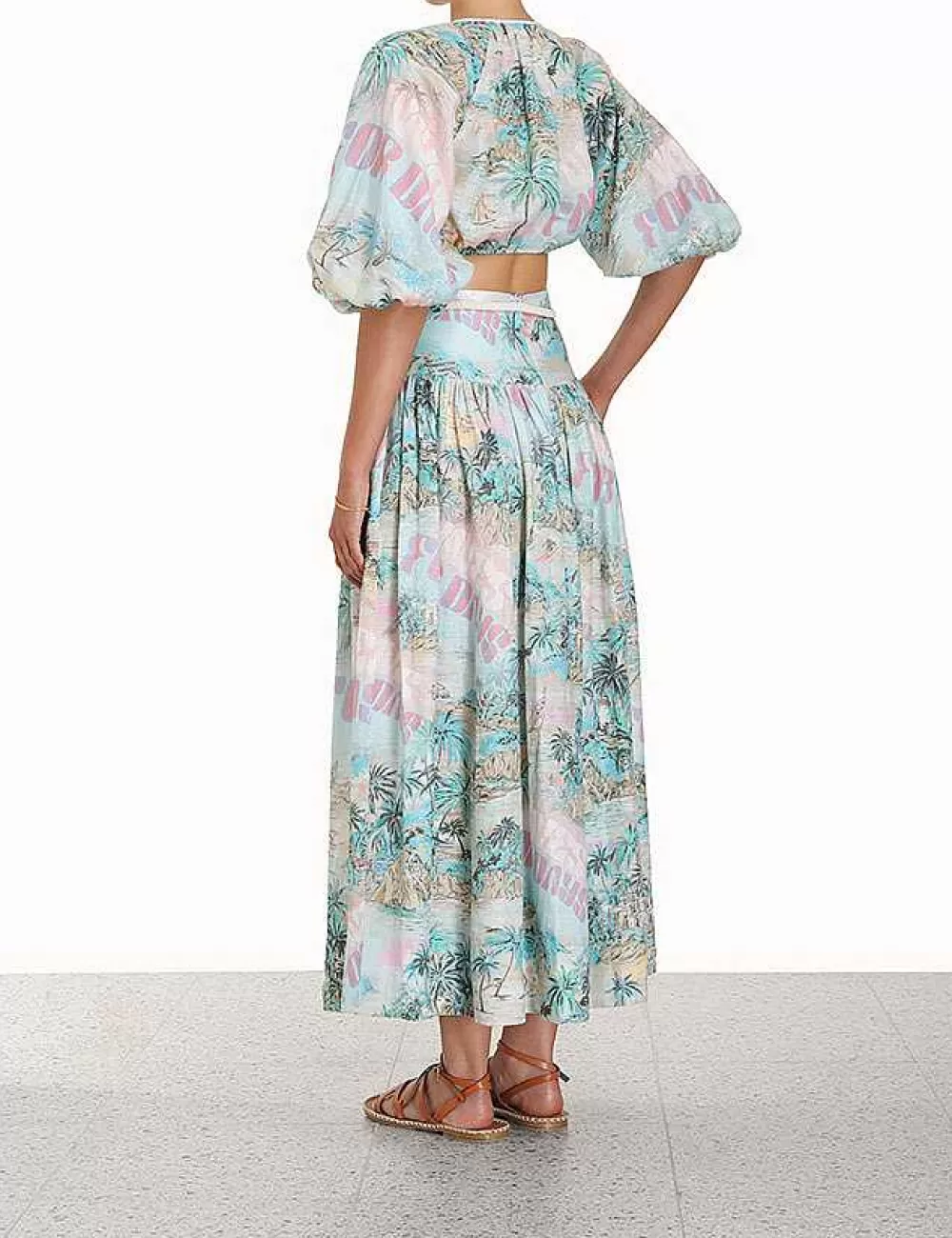 Cheap ZIMMERMANN Vacay Midi Skirt