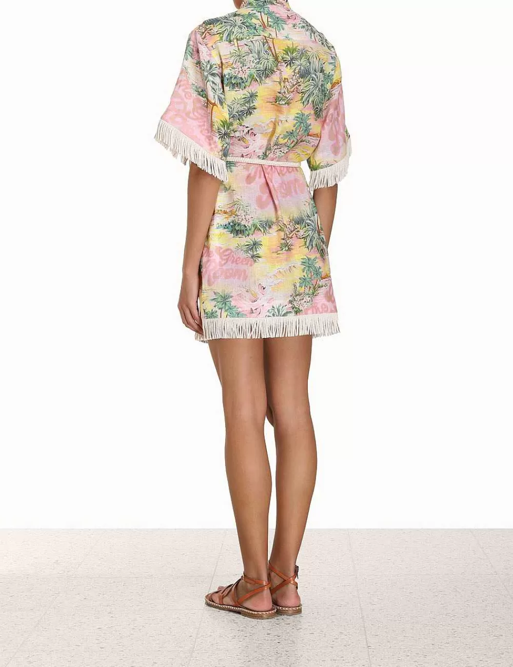 Store ZIMMERMANN Vacay Short Sleeve Dress