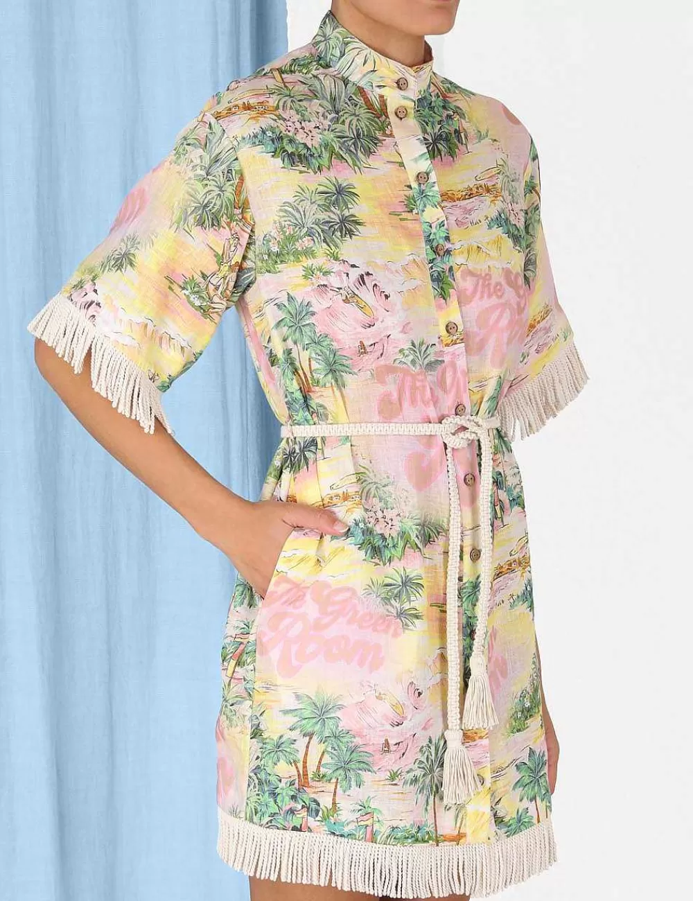 Store ZIMMERMANN Vacay Short Sleeve Dress