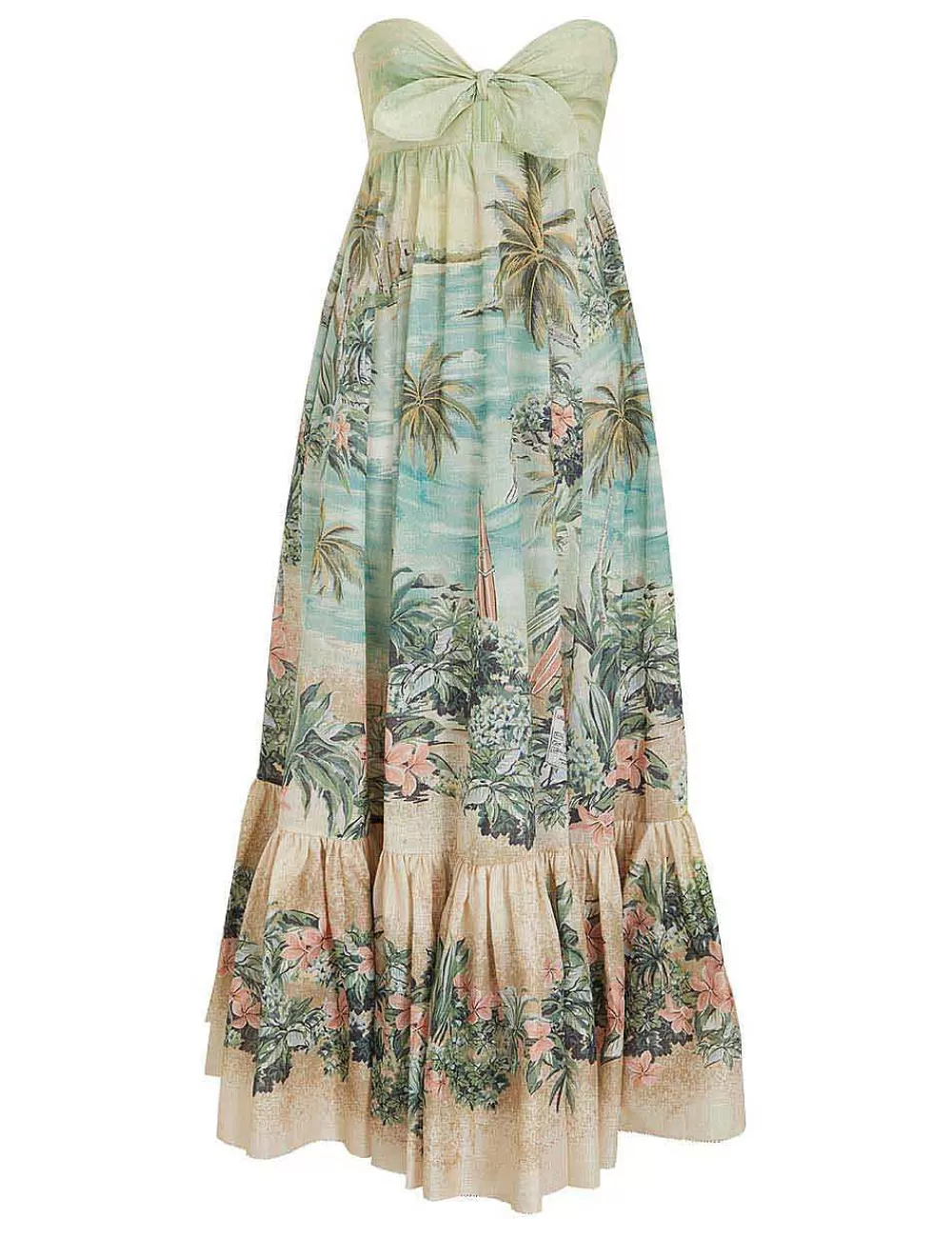 Flash Sale ZIMMERMANN Vacay Strapless Tie Dress
