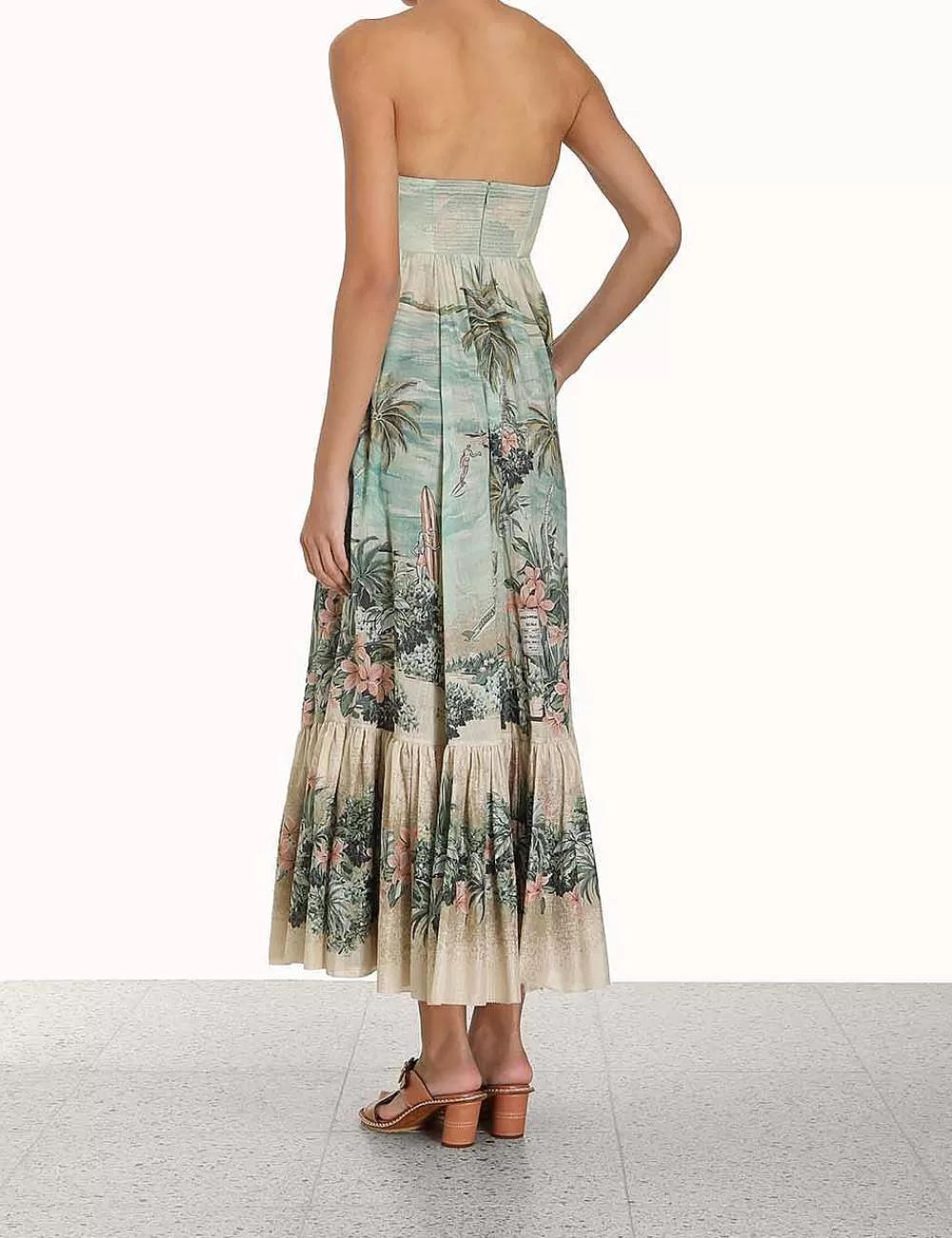 Flash Sale ZIMMERMANN Vacay Strapless Tie Dress