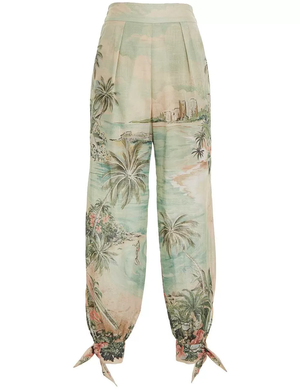 Shop ZIMMERMANN Vacay Tied Track Pant