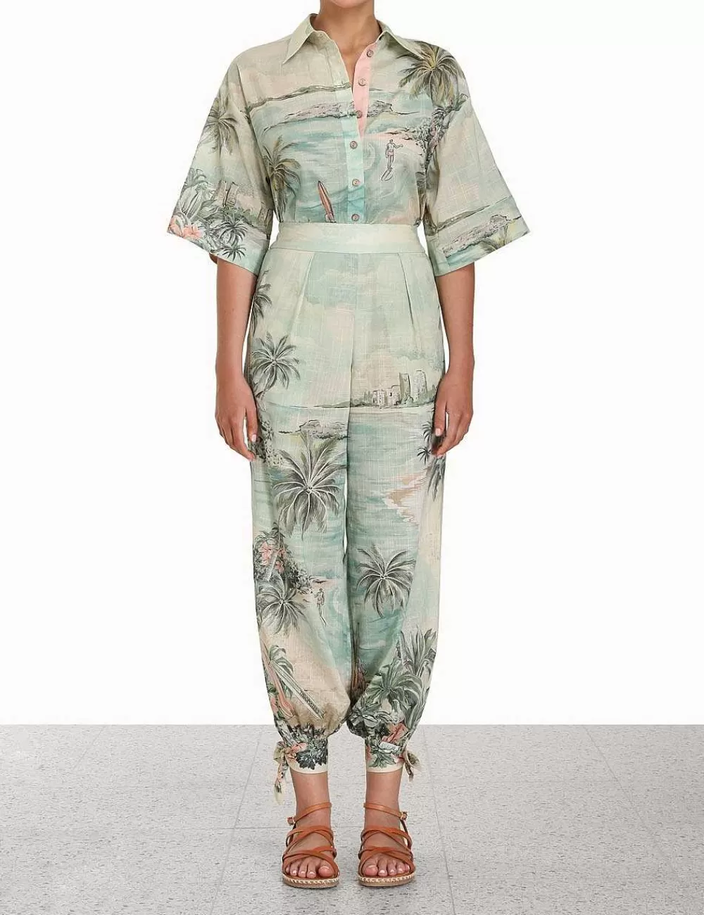 Cheap ZIMMERMANN Vacay Tied Track Pant