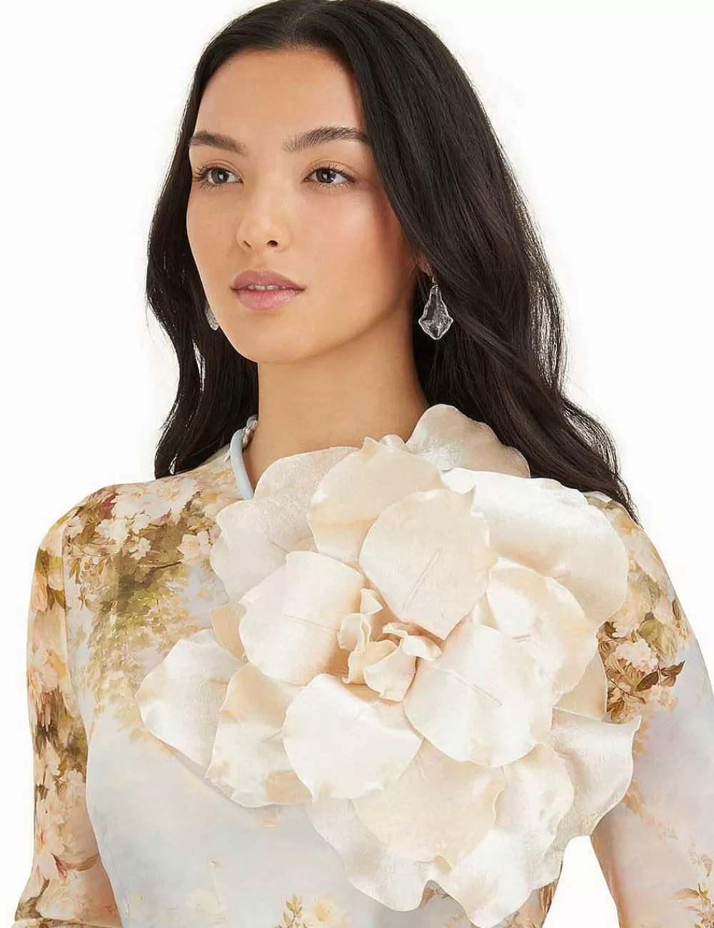 Cheap ZIMMERMANN Velvet Flower Brooch