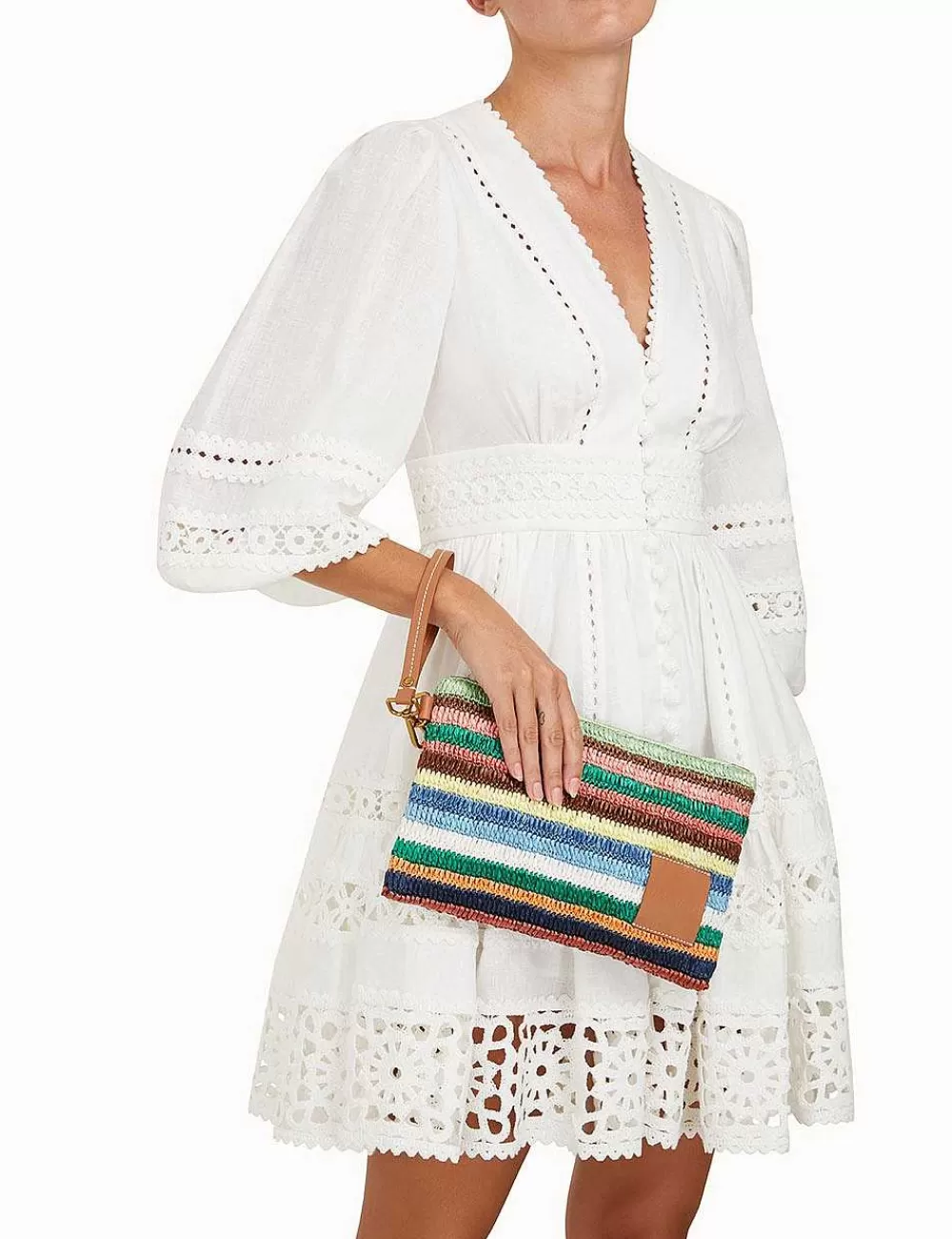 Hot ZIMMERMANN Woven Stripe Pouch