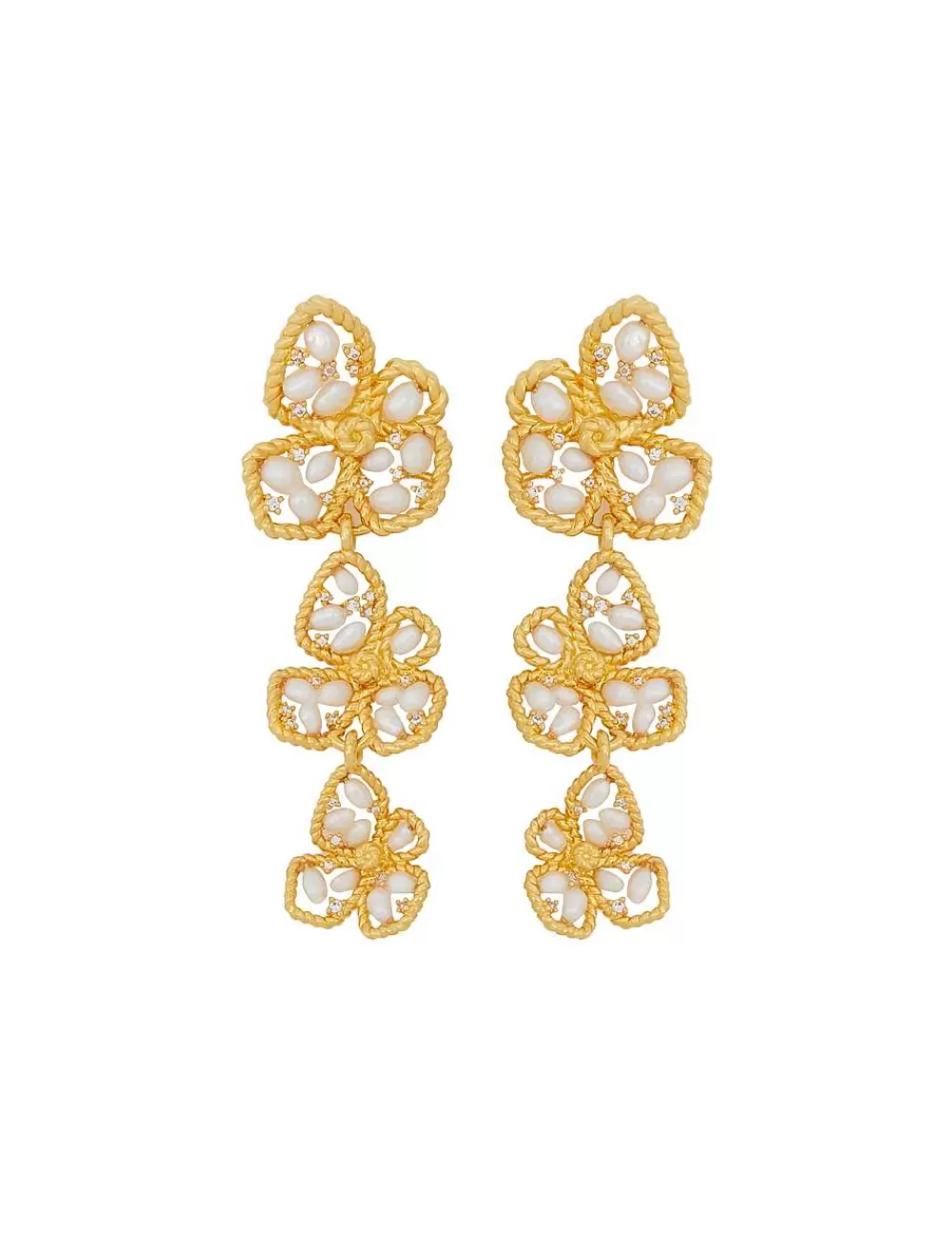 Shop ZIMMERMANN Bloom Large Dangles